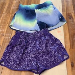 Old Navy Kids Shorts - Blue Ombre and Purple Floral